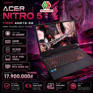 ACER Nitro 5 Tiger AN515-58 Zin Đẹp - Gaming Hiệu Năng Cao, Chiến Game Cực Mượt