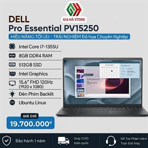 Dell Pro Essential PV15250 Core i7-1355U, 8GB, 512GB, 15.6” FHD 120Hz